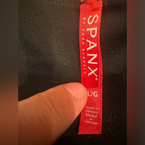 Spanx faux leather leggings black size large women’s - Picture 2 of 3